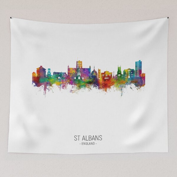 Item preview, St Albans England Skyline designed and sold by ArtPrints.