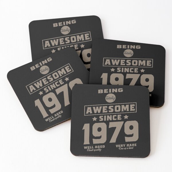 Item preview, Being totally awesome since 1979 birthday gift design designed and sold by rodmendonca.