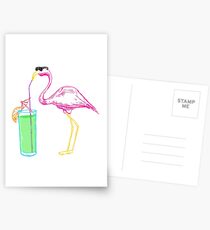 Flamingo Cocktail Party Postcards