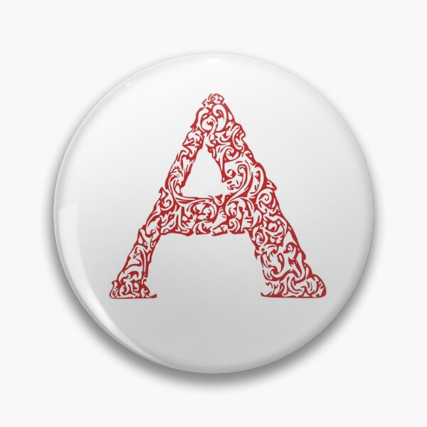 Item preview, Red Monogram - Letter "A" designed and sold by RoamingRabbit.