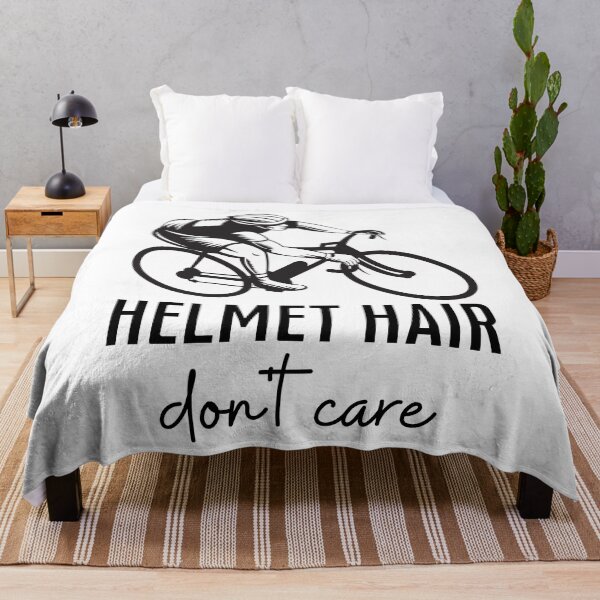 Item preview, Helmet hair, don't care! Cyclist, bike rider designed and sold by JellyBeenzz.
