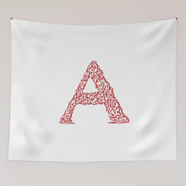 Item preview, Red Monogram - Letter "A" designed and sold by RoamingRabbit.