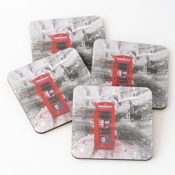 Item preview, London Phone Box Mixed Media Design designed and sold by OByD.