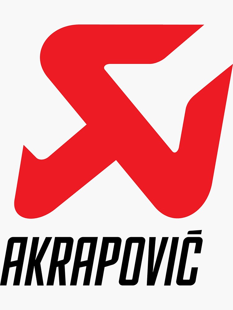 AKRAPOVIC EXHAUST LOGO Sticker for Sale by sinilagi
