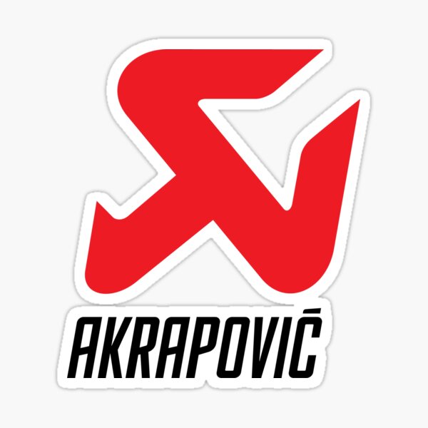 AKRAPOVIC - Autocollants Akrapovič en aluminium (YZ250F)