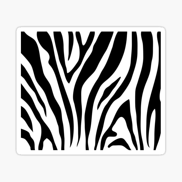 Zebra Pattern Sticker