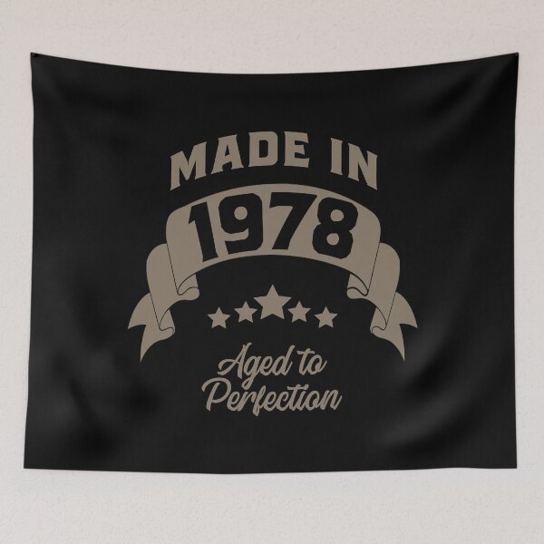 Item preview, Made in 1978 Aged to perfection birthday gift design designed and sold by rodmendonca.
