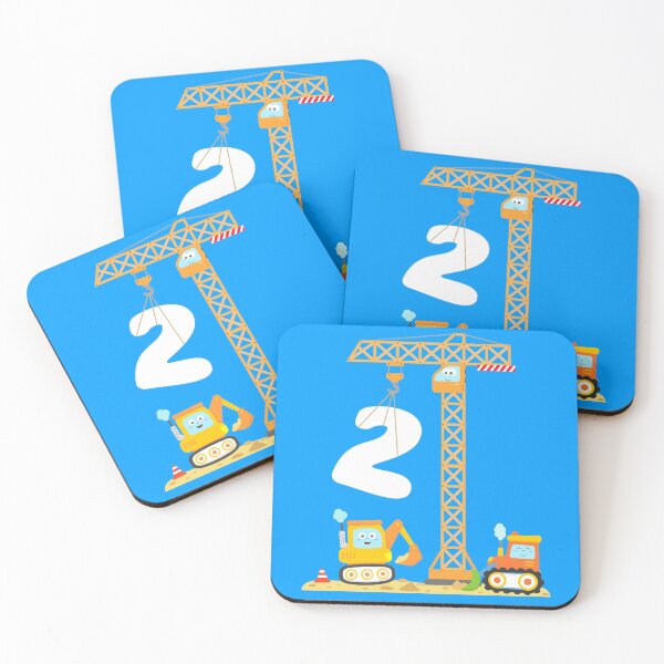 Item preview, Kids 2 Years Construction Site Vehicle Crane Bulldozer Digger Cement Truck designed and sold by samshirts.