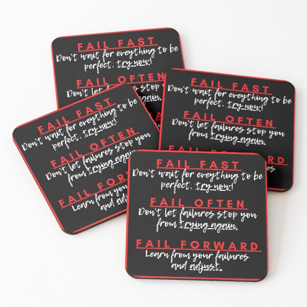 Item preview, Fail Fast, Fail Often, Fail Forward designed and sold by AgileBadAss.