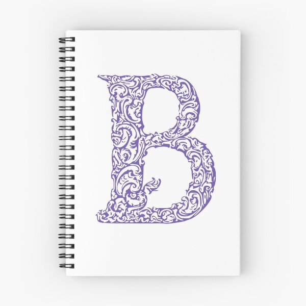 Artikelvorschau, Lila Monogramm - Buchstabe "B" entworfen und verkauft von RoamingRabbit.