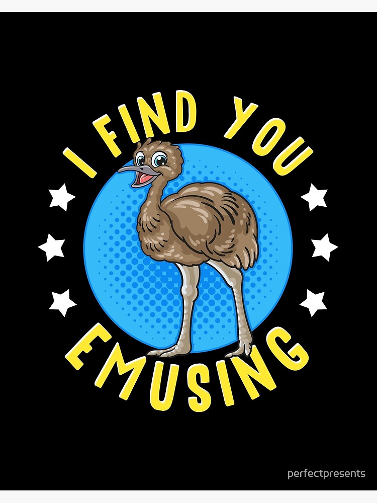 Funny Emu Bird Gifts, Funny Emo Music Quote