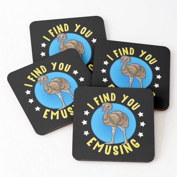 Item preview, Cute I Find You Emusing Funny Amusing Emu Pun designed and sold by perfectpresents.