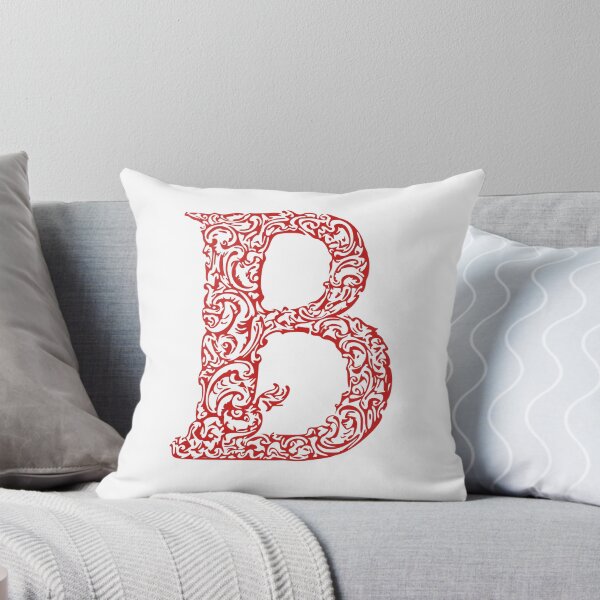 Artikelvorschau, Rotes Monogramm - Buchstabe "B" entworfen und verkauft von RoamingRabbit.