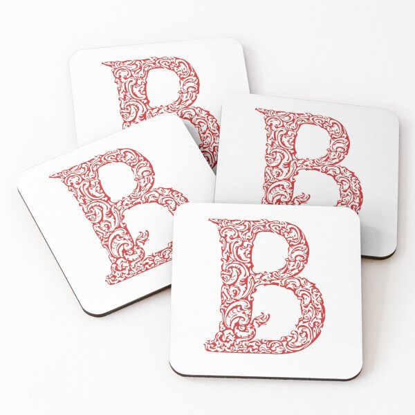 Item preview, Red Monogram - Letter "B" designed and sold by RoamingRabbit.