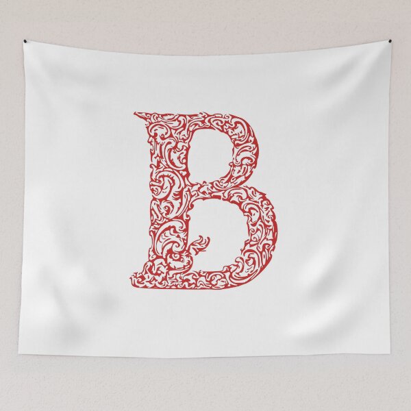 Item preview, Red Monogram - Letter "B" designed and sold by RoamingRabbit.