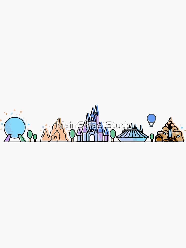 Meet me at my Happy Place -Theme Park Art Sticker for Sale by