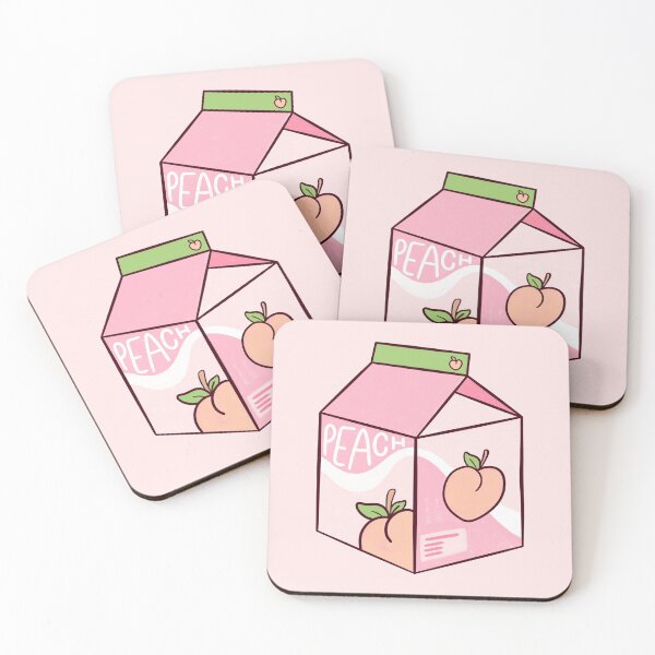 Item preview, Kawaii Peach Juice Peachy Milk Aesthetic Japanese Vaporwave designed and sold by trajeado14.