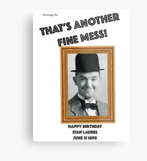 Stan Laurel Birthday Anniversary Metal Print
