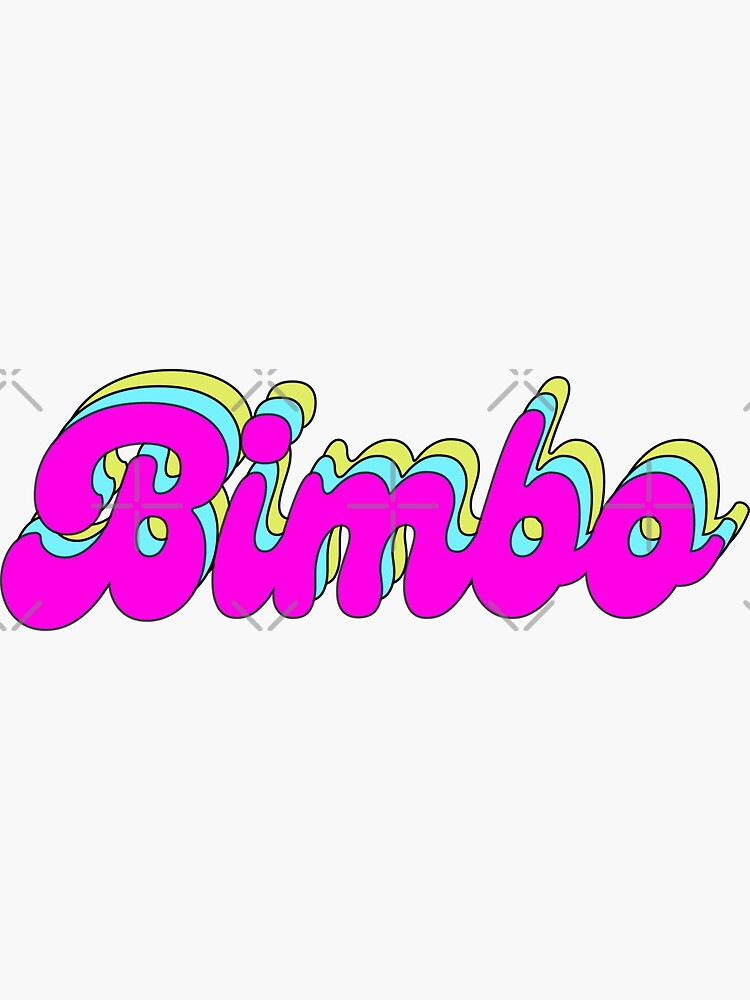 Bimbo Sticker for Sale by RebeccaART5