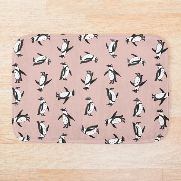Aperçu de l'œuvre Pingouins sur rose créée et vendue par PuddingPickles.