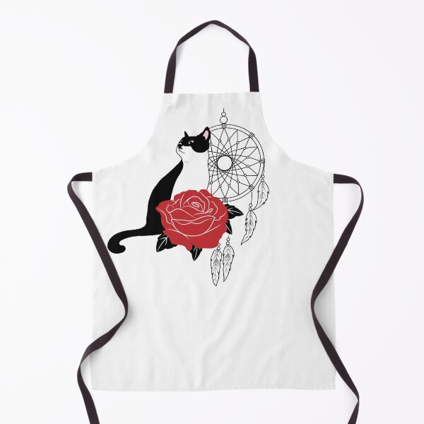 Item preview, Cat, Dreamcatcher and Red Rose designed and sold by Pookko17Design.