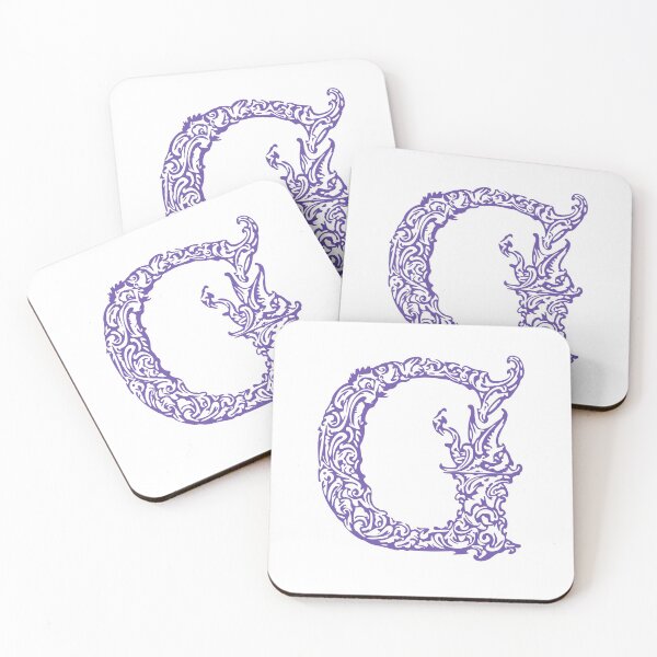 Item preview, Purple Monogram - Letter "G" designed and sold by RoamingRabbit.