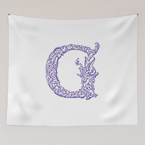 Item preview, Purple Monogram - Letter "G" designed and sold by RoamingRabbit.
