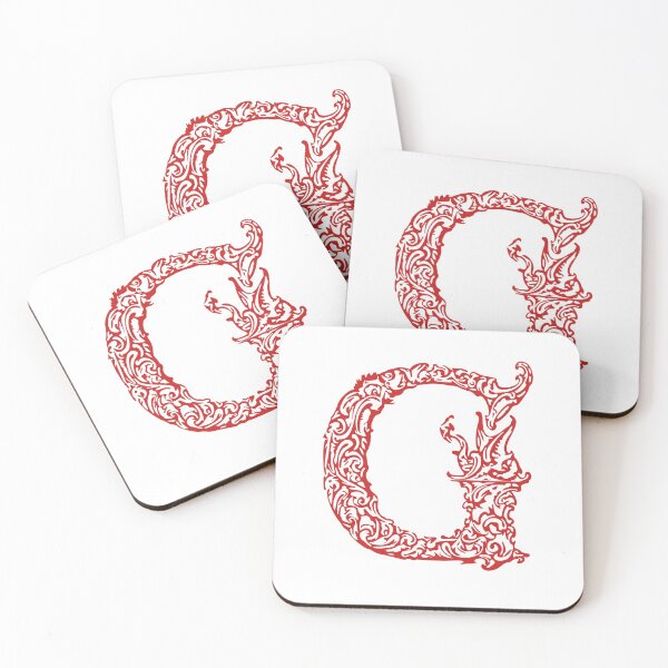 Item preview, Red Monogram - Letter "G" designed and sold by RoamingRabbit.