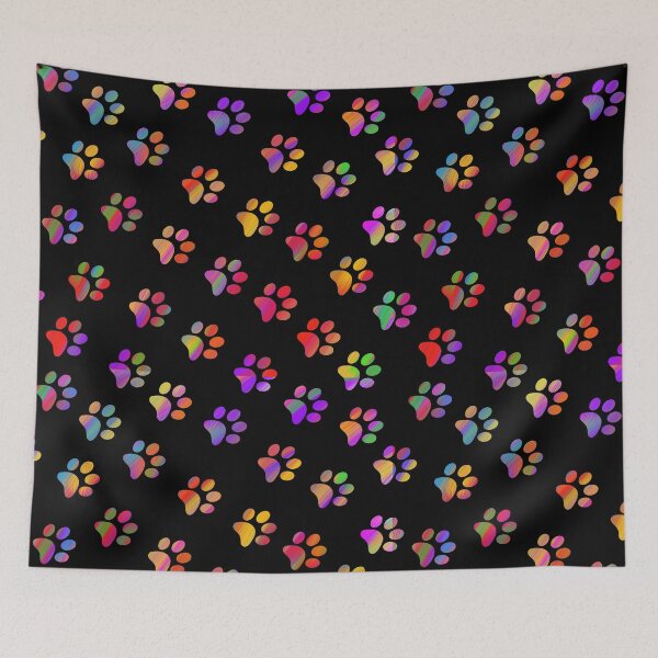 Item preview, Candy Rainbow Paw Prints  designed and sold by FaithAndForest.