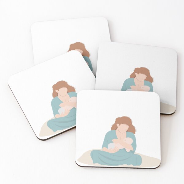 Item preview, Mother feeding a baby. Breastfeeding illustration  designed and sold by Eshka.