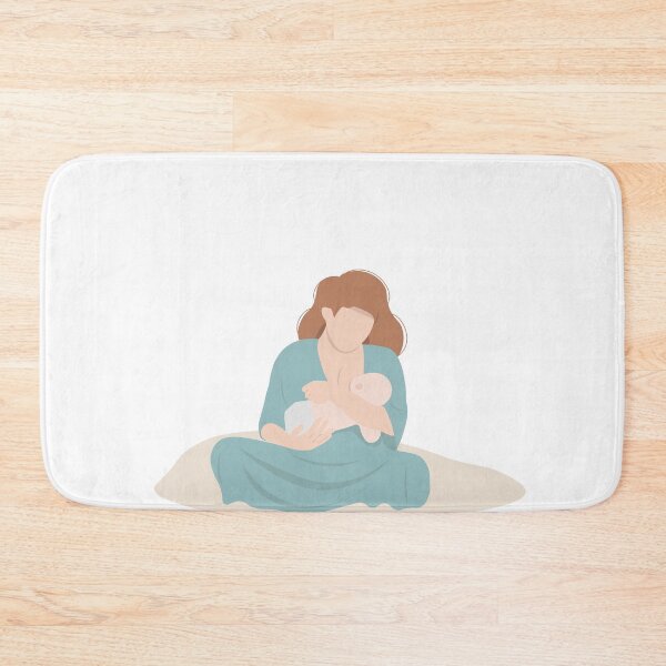 Item preview, Mother feeding a baby. Breastfeeding illustration  designed and sold by Eshka.