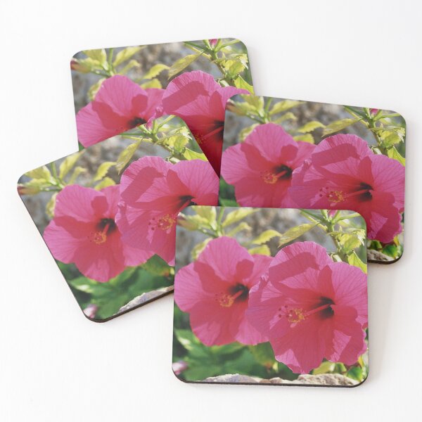 Item preview, Two pink hibiscus flowers designed and sold by Ninaeva.