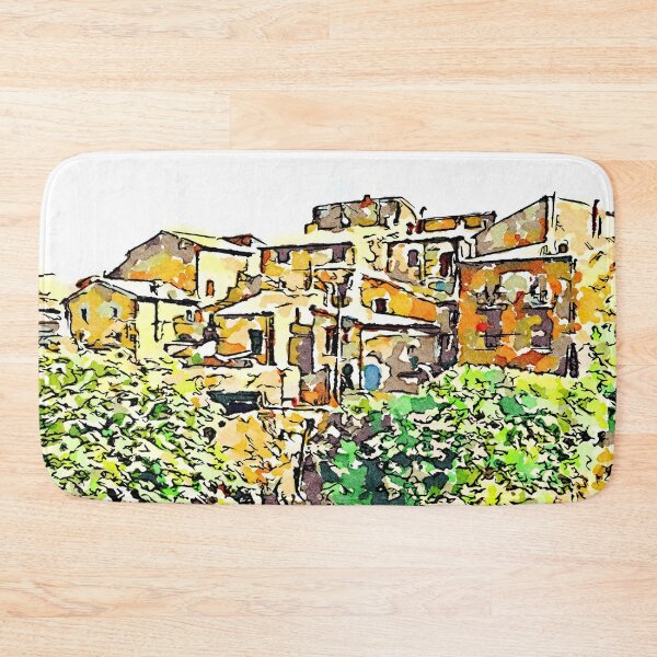 Item preview, Barbarano Romano: landscape with wood and village on the rock designed and sold by Giuseppe Cocco.