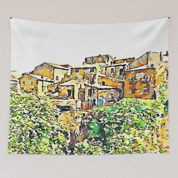 Item preview, Barbarano Romano: landscape with wood and village on the rock designed and sold by Giuseppe Cocco.