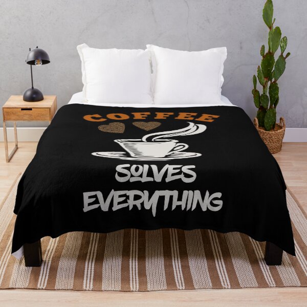 Item preview, Cute Coffee lover quote,. Coffee solves everything. Caffeine lover design.  designed and sold by efenem.