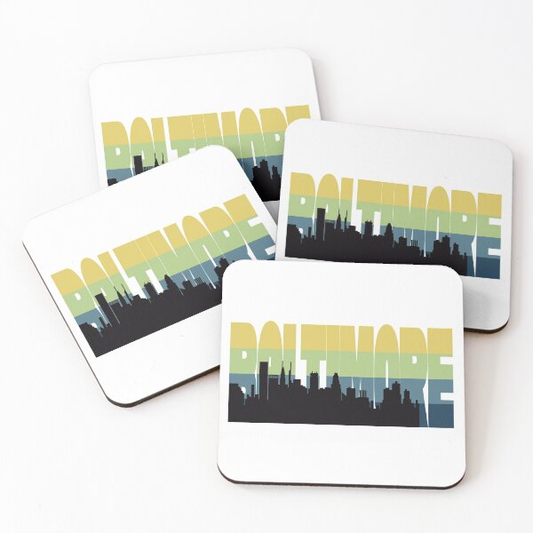 Item preview, Baltimore City Skyline designed and sold by Stickyourselfon.