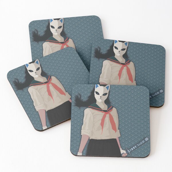 Item preview, Kitsune Masked Highschool Kunoichi designed and sold by MythoCulture.
