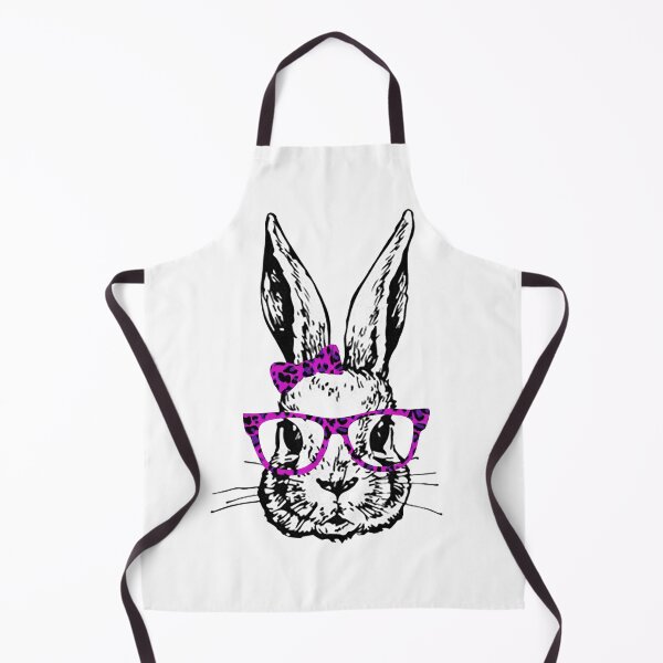 Item preview, Bunny Rabbit with pink Leopard Print Glasses Bow designed and sold by Rabbitti.