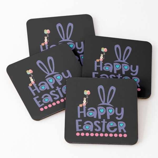 Item preview, Happy Easter  design with bunny holding  balloons designed and sold by Moussa  Sussi.