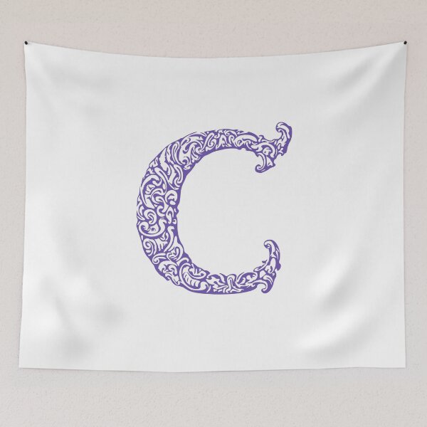 Item preview, Purple Monogram - Letter "C" designed and sold by RoamingRabbit.
