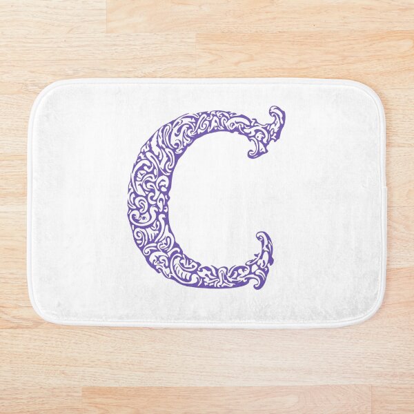 Aperçu de l'œuvre Monogramme violet - Lettre «C» créée et vendue par RoamingRabbit.