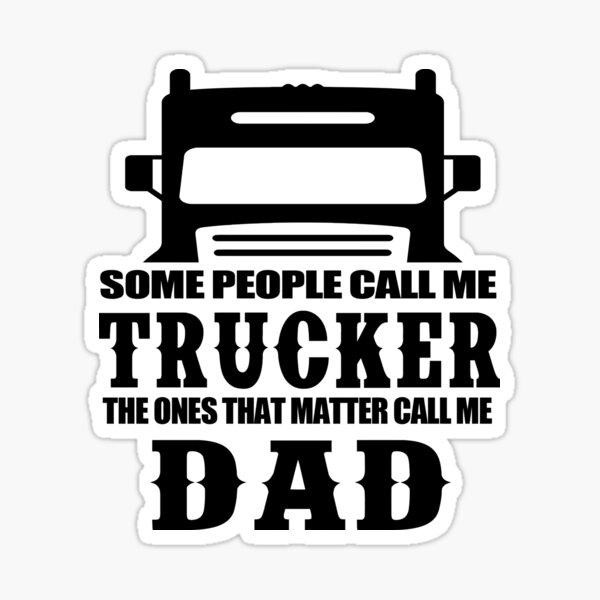 Download Proud Trucker Stickers Redbubble