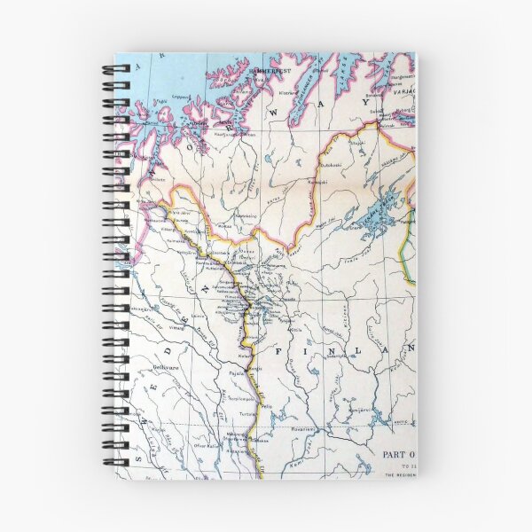 Item preview, Map of Part of Lapland designed and sold by redoARTstore.