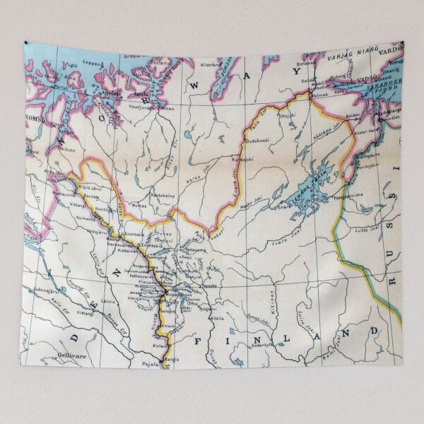 Item preview, Map of Part of Lapland designed and sold by redoARTstore.