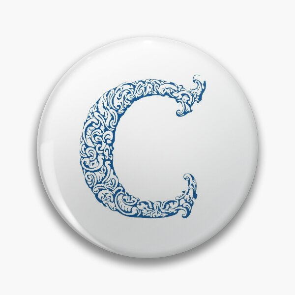 Item preview, Blue Monogram - Letter "C" designed and sold by RoamingRabbit.