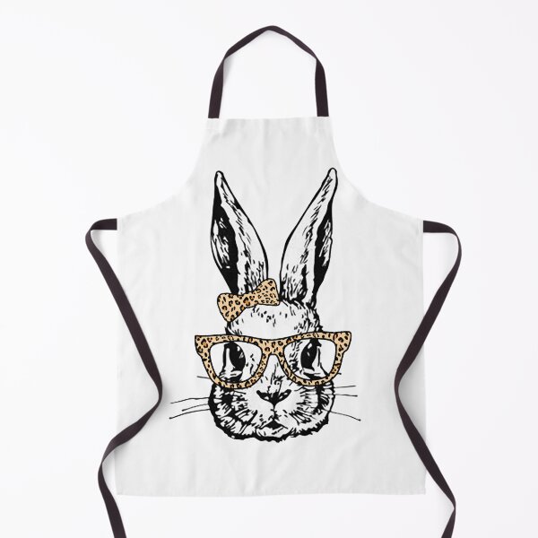 Item preview, Cute Bunny Rabbit with Leopard Print Glasses and Bow designed and sold by Rabbitti.