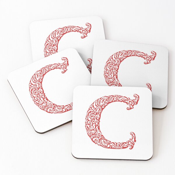 Item preview, Red Monogram - Letter "C" designed and sold by RoamingRabbit.