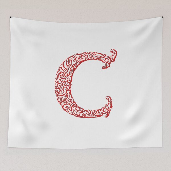 Item preview, Red Monogram - Letter "C" designed and sold by RoamingRabbit.