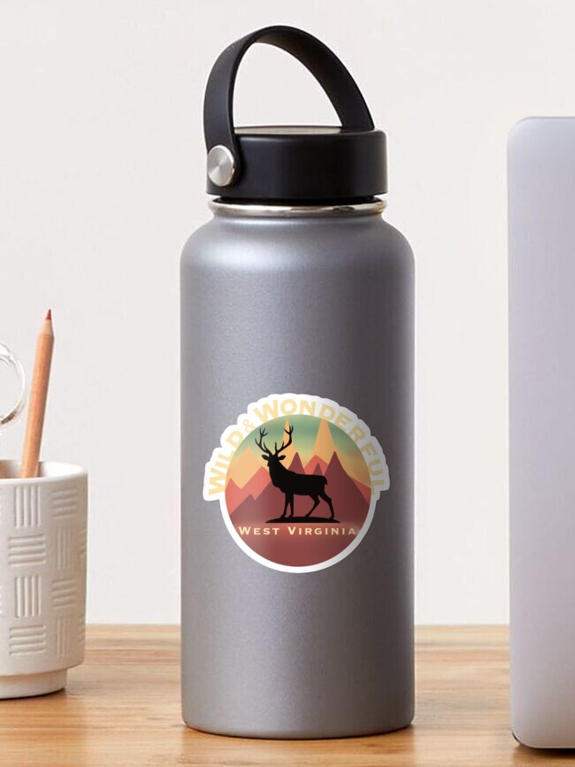 Thumbnail 1 of 3, Sticker, Wild Wonderful West Virginia designed and sold by obxjack.