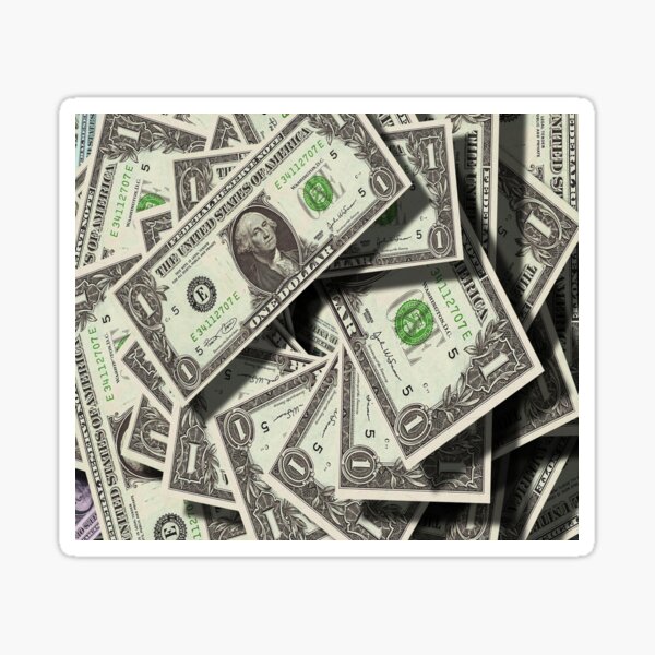 MONEY STICKERS Million Dollar Bill Design Decal Sticker Money Sticker Money  Label 1M Bill 